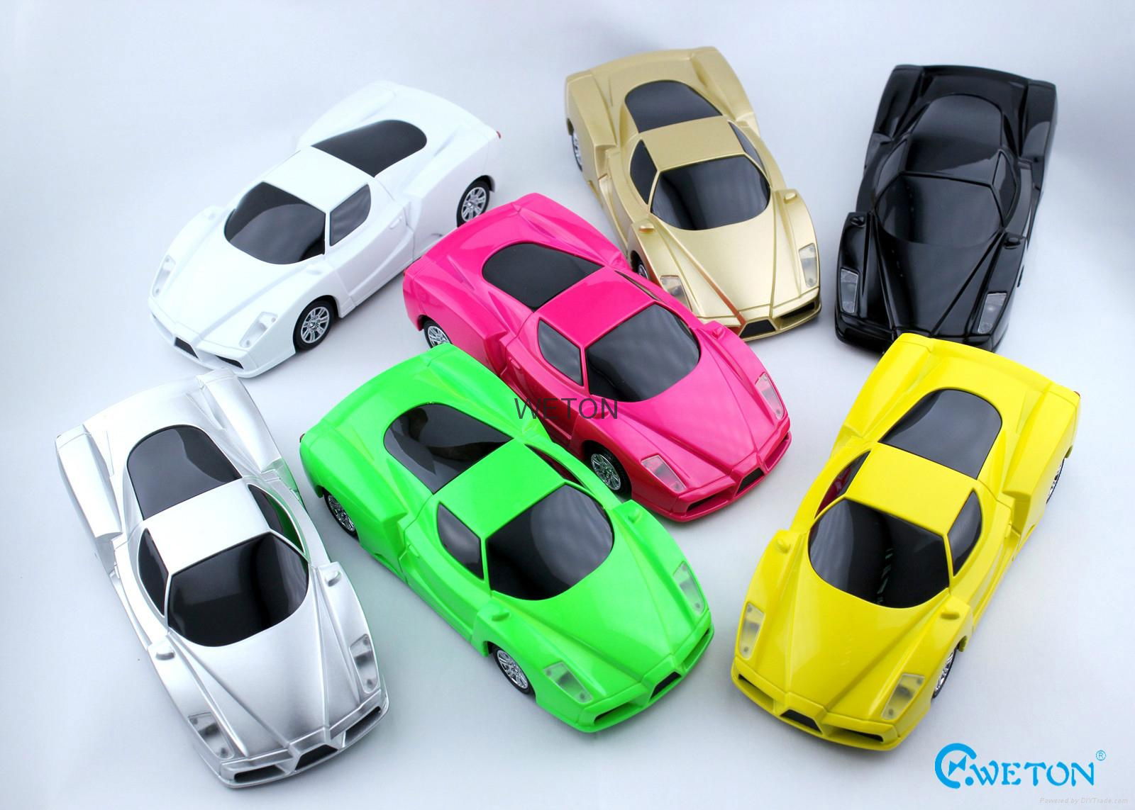 6000mAh Ferrari Race Car Shaped Portable Gift Power Bank 5