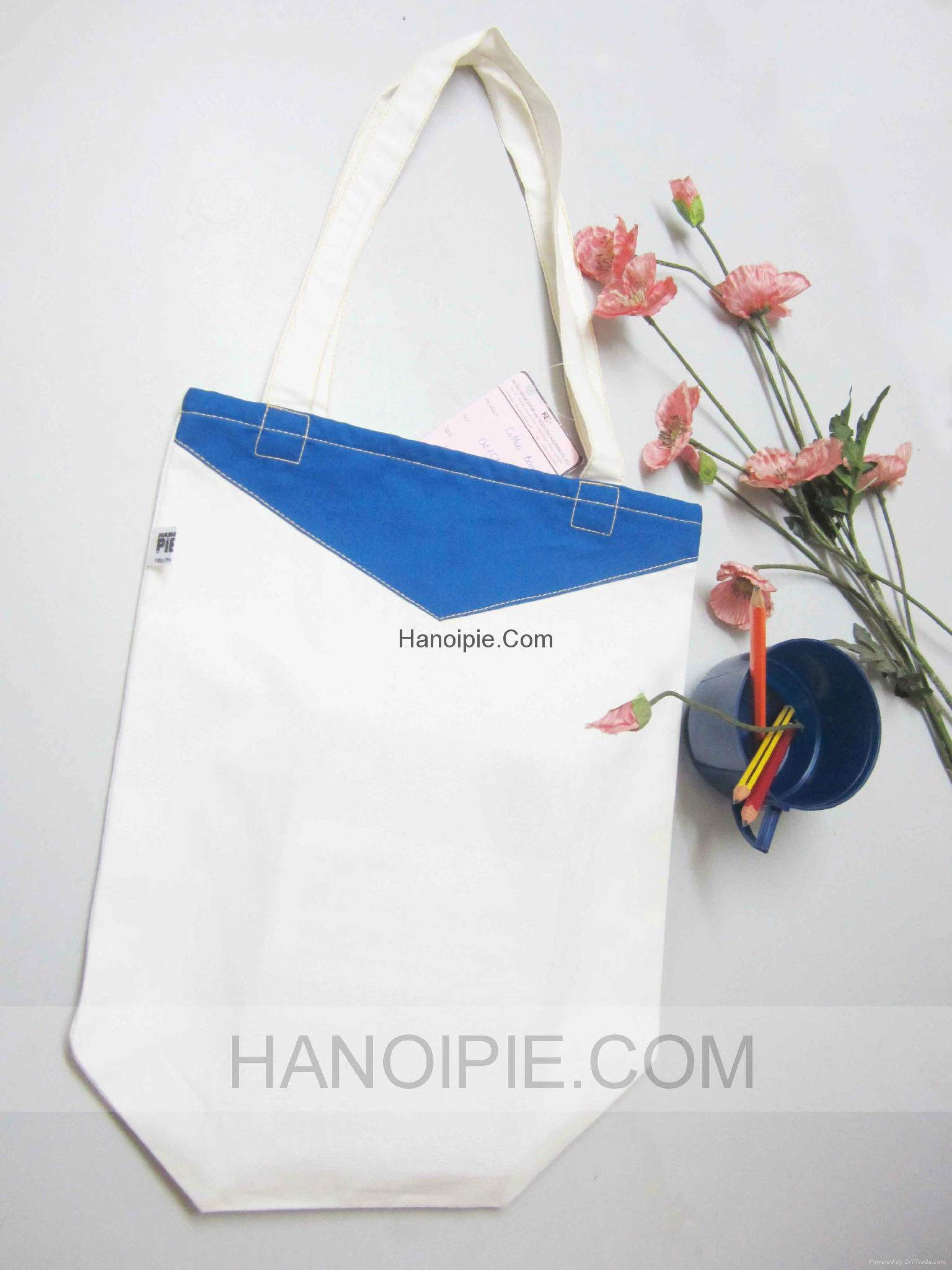 Fashionable recycleable promotional shopping cotton bag 