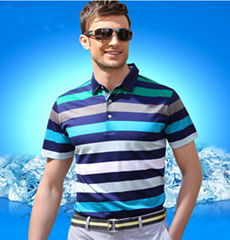 100% cotton men's short sleeve polo shirt