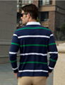 100% cotton men's long sleeve rugby shirt 3