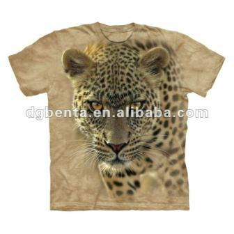 3D animal print short sleeve t shirt