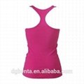 women's popular sexy gym tank top with reflective logo 2