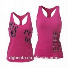 women's popular sexy gym tank top with reflective logo