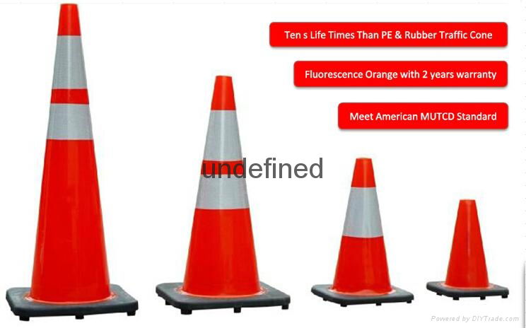 70cm PVC traffic cone 2