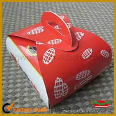 OEM kraft paper cake box with handle cake packing box 