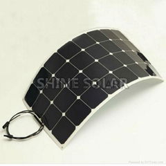 Sunpower flexible soalr panel for boat RV and marine