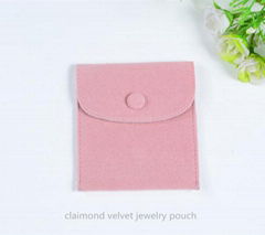 velvet snap jewelry pouch