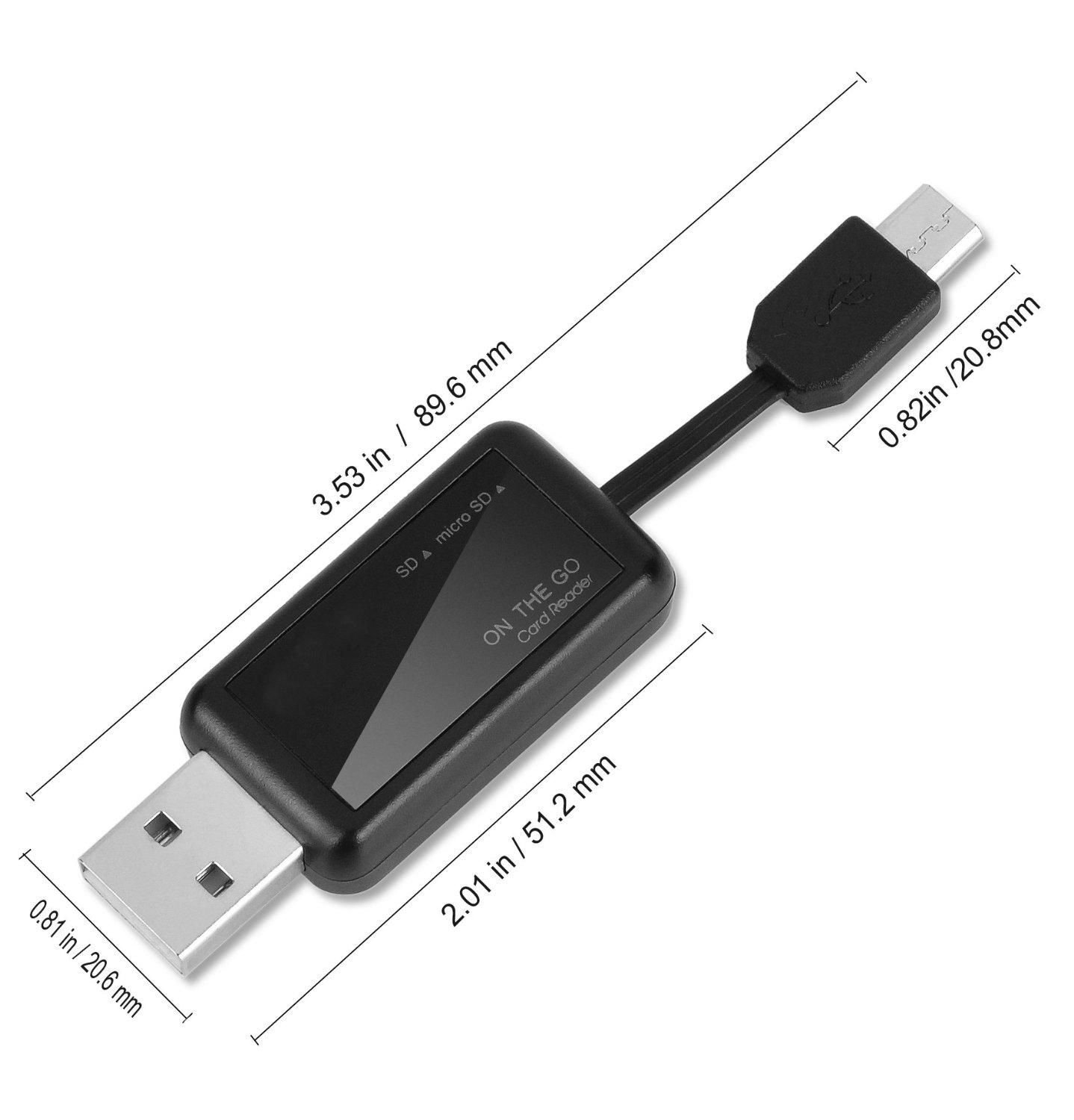 SD and Micro SD card reader adapter  2