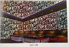 Setting wall glass