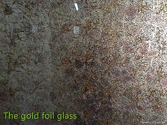 The gold foil glass