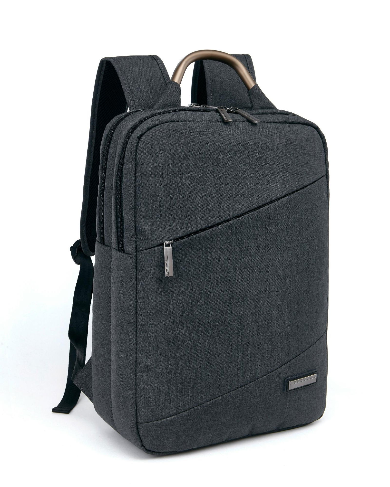 China Wholesale Laptop backpacks nylon waterproof computer bags size 16 grey 4