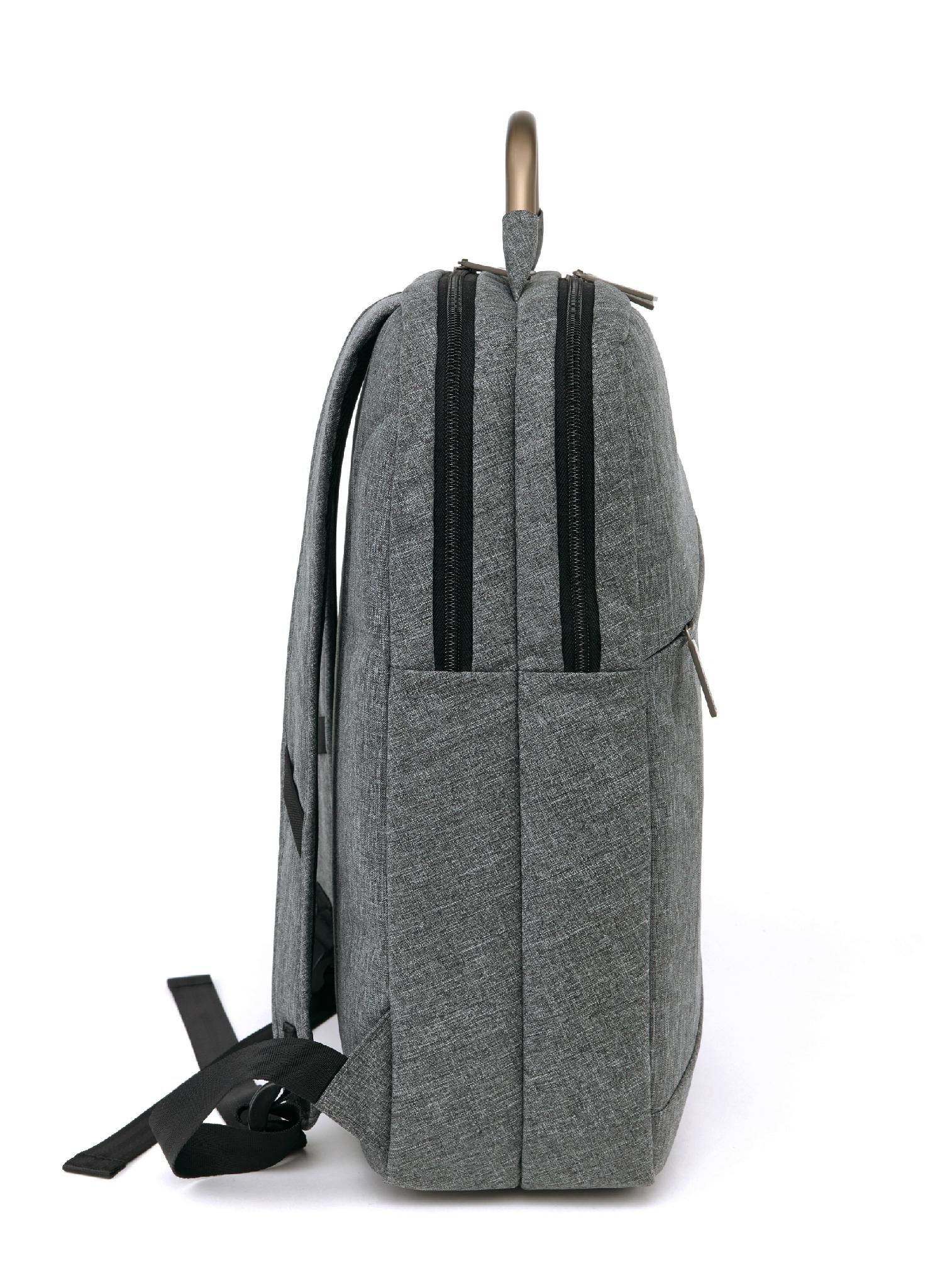 China Wholesale Laptop backpacks nylon waterproof computer bags size 16 grey 3