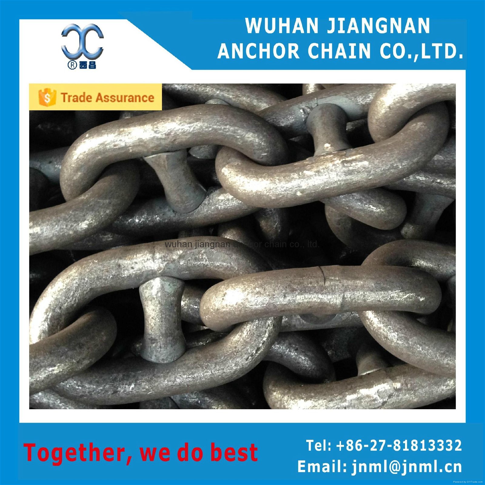 u2 u3 welded stud link chain, anchor chain (skype: qizhou2008, 008613702762022 ) 2