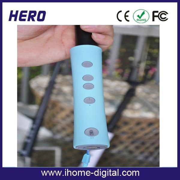 Newest hot selfie stick with power bank 3