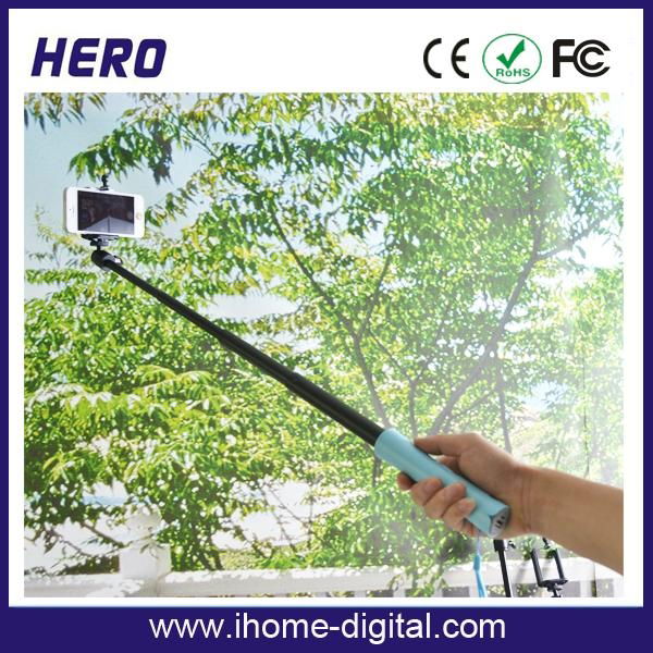 Newest hot selfie stick with power bank 5