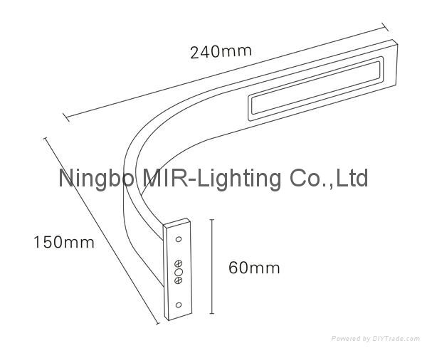 IP44 lighting modern indoor wall light 3