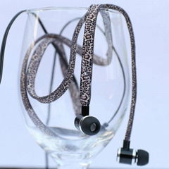 Popular metal super bass earbud shoelace