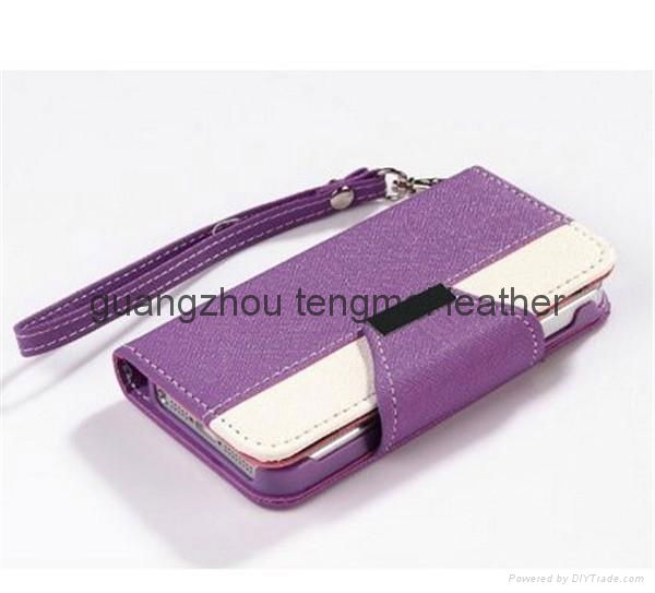 Fashion Wallet Card Holder PU Leather Flip Cover Cell phone for iphone 6 case 2