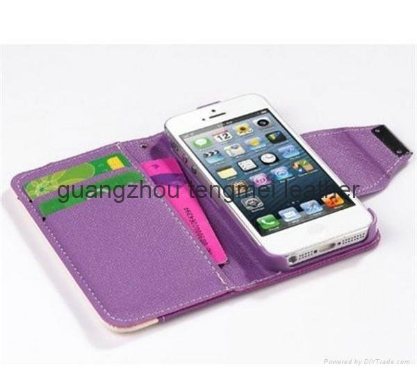 Fashion Wallet Card Holder PU Leather Flip Cover Cell phone for iphone 6 case