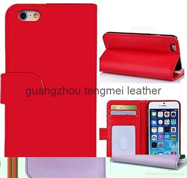 Factory Wholesale edge for iphone 6 Mobile Phone pu Leather Wallet