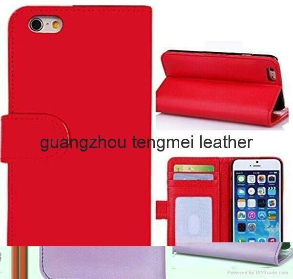 Factory Wholesale edge for iphone 6 Mobile Phone pu Leather Wallet 3