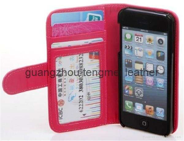 hot selling wallet pu Leather Case for iphone S6 edge Mobile Phone