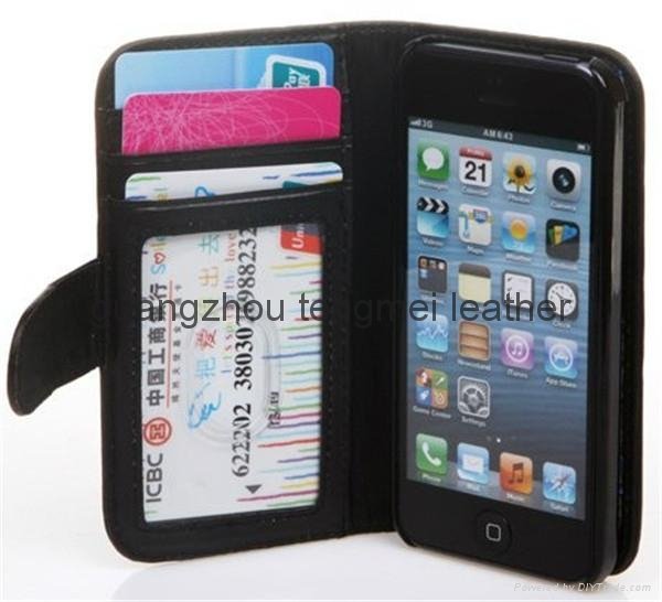 hot selling wallet pu Leather Case for iphone S6 edge Mobile Phone 3