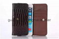 hot selling wallet Leather moblie phone Case for iphone 6 with credit card slot  1