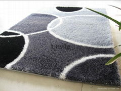 100% polyester hand tufted shag rugs