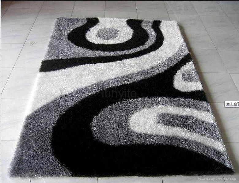 100% polyester hand tufted shag rugs  2