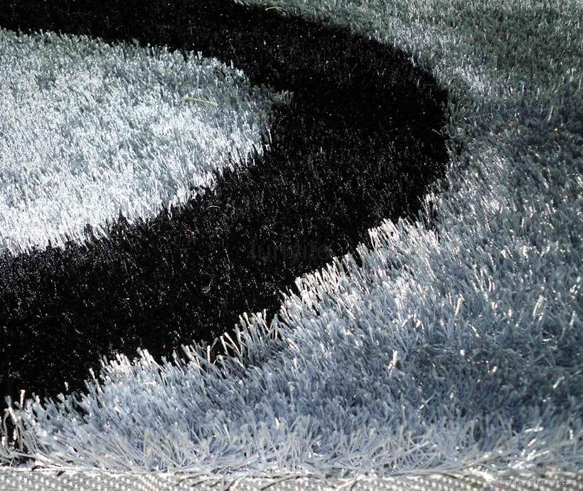 100% polyester hand tufted shag rugs  3
