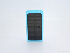 5000 mAh Lithium Polymer Solar Power Charger / Powerbank