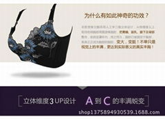 Yijian underwear adjustment type V to gather a large chest bra for ink.