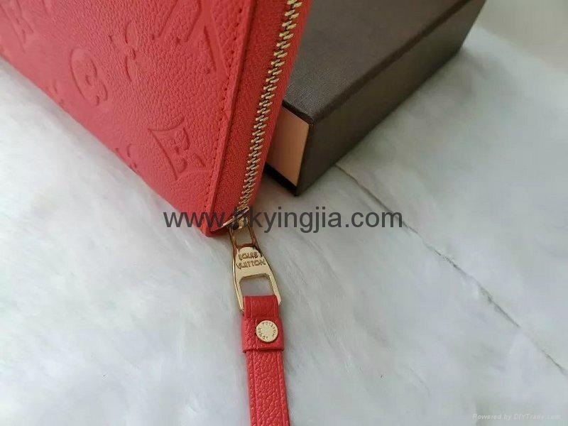 New               Leather Purse Diamond grain Leather Wallet 4