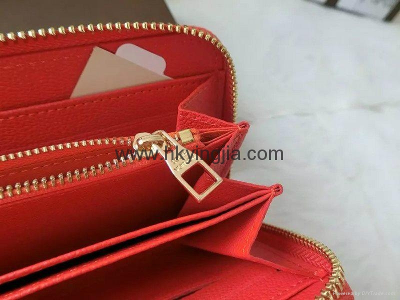 New               Leather Purse Diamond grain Leather Wallet 5