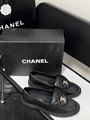 Chane-l High-Grade Sheepskin Flat Shoes for Women and Lady