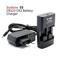 Soshine S5 battery charger, Li-ion 16340 RCR123/RCR2 dual slots Battery Charger 2