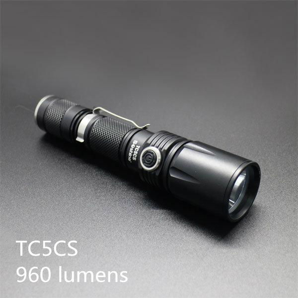 Soshine TC5CS LED 960lm 4-Mode White Control Tactical Flashlight - 18650 battery 2