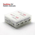 Soshine 9V Ni-MH Rechargeable Battery: 350mAh 8.4V NIMH battery 3