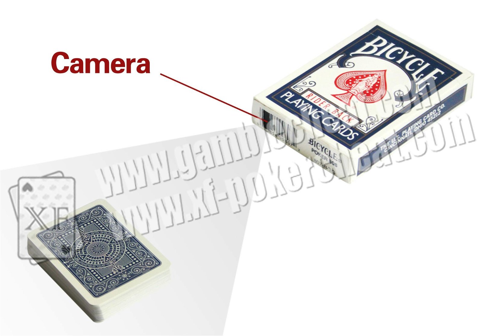 XF Bicycle cards box camera for poker analyzer  2