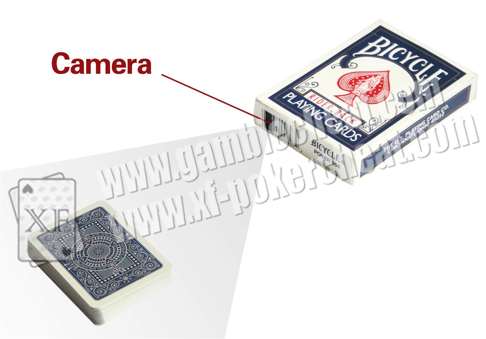 XF Bicycle cards box camera for poker analyzer 