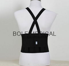 Suspenders Waist Lumbar Brace, Waist Back Belt with Plastic strap Support