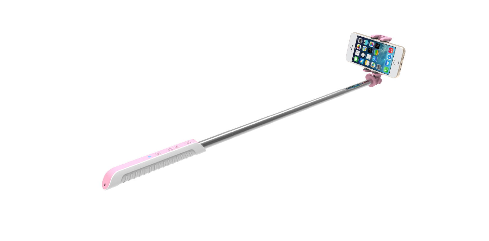 2015 latest bluetooth foldable extendable selfie stick 2