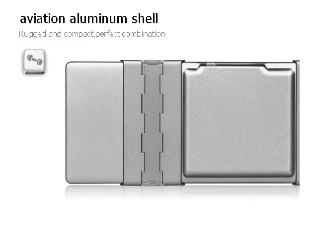Mini universal folding aluminum bluetooth keyboard 2