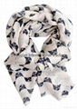 little kitty print scarf in fabric poly