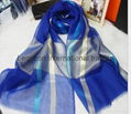 metallic interweave bright color scarf