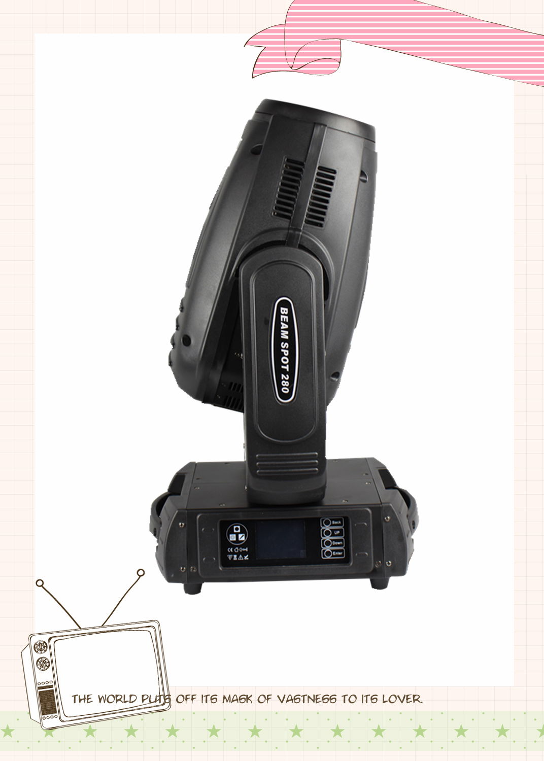 Professional beam moving head light 10r 280w moving head light beam 5