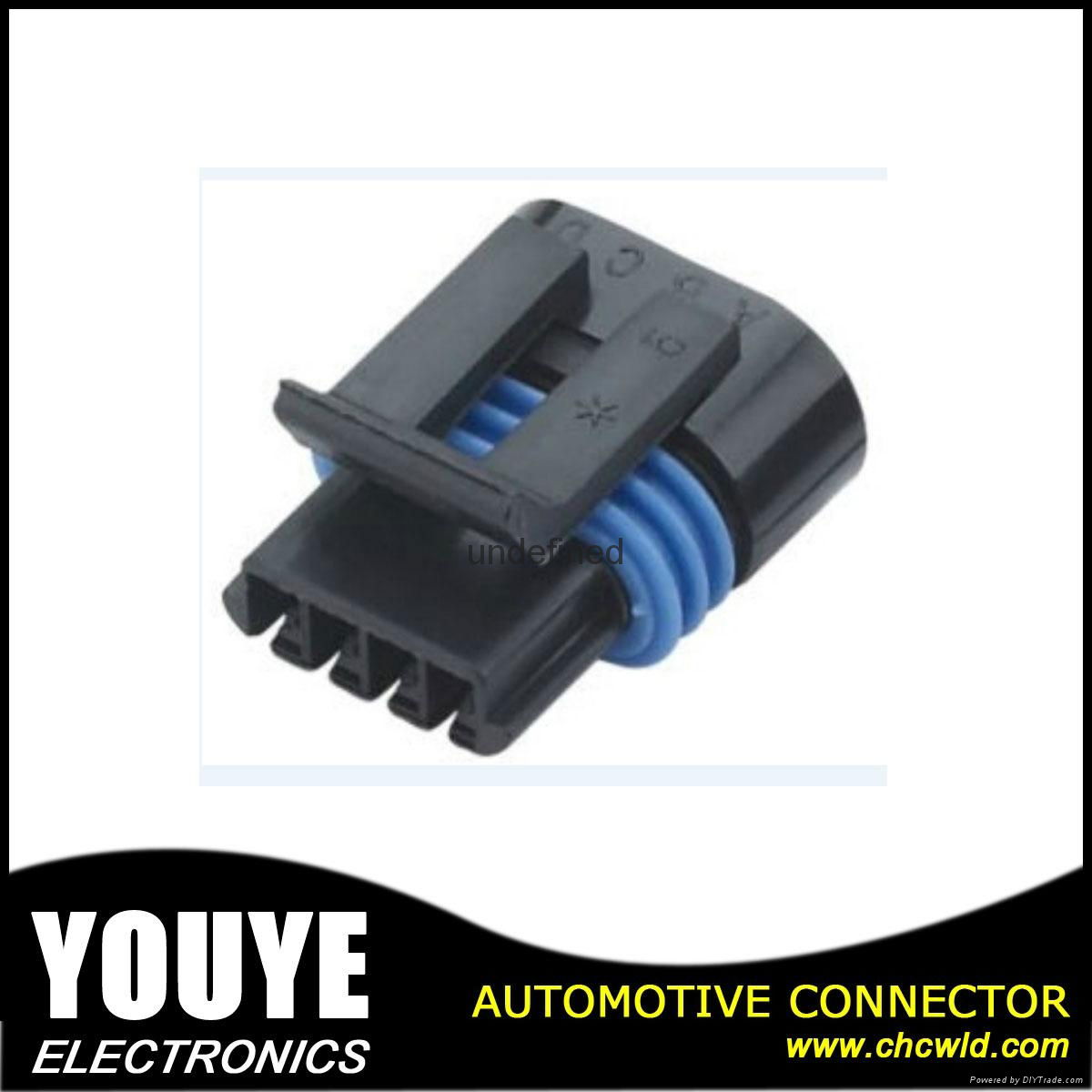 4 pole plastic female auto connector electrical housing harness hood plug 4