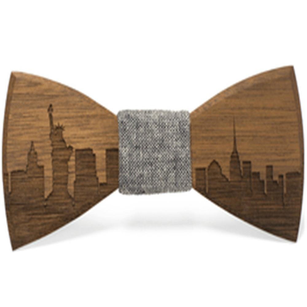 2019 Promotional Items Handmade wooden bow tie for man's suit 4