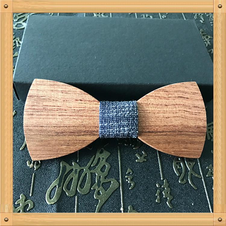 2019 Promotional Items Handmade wooden bow tie for man's suit 17